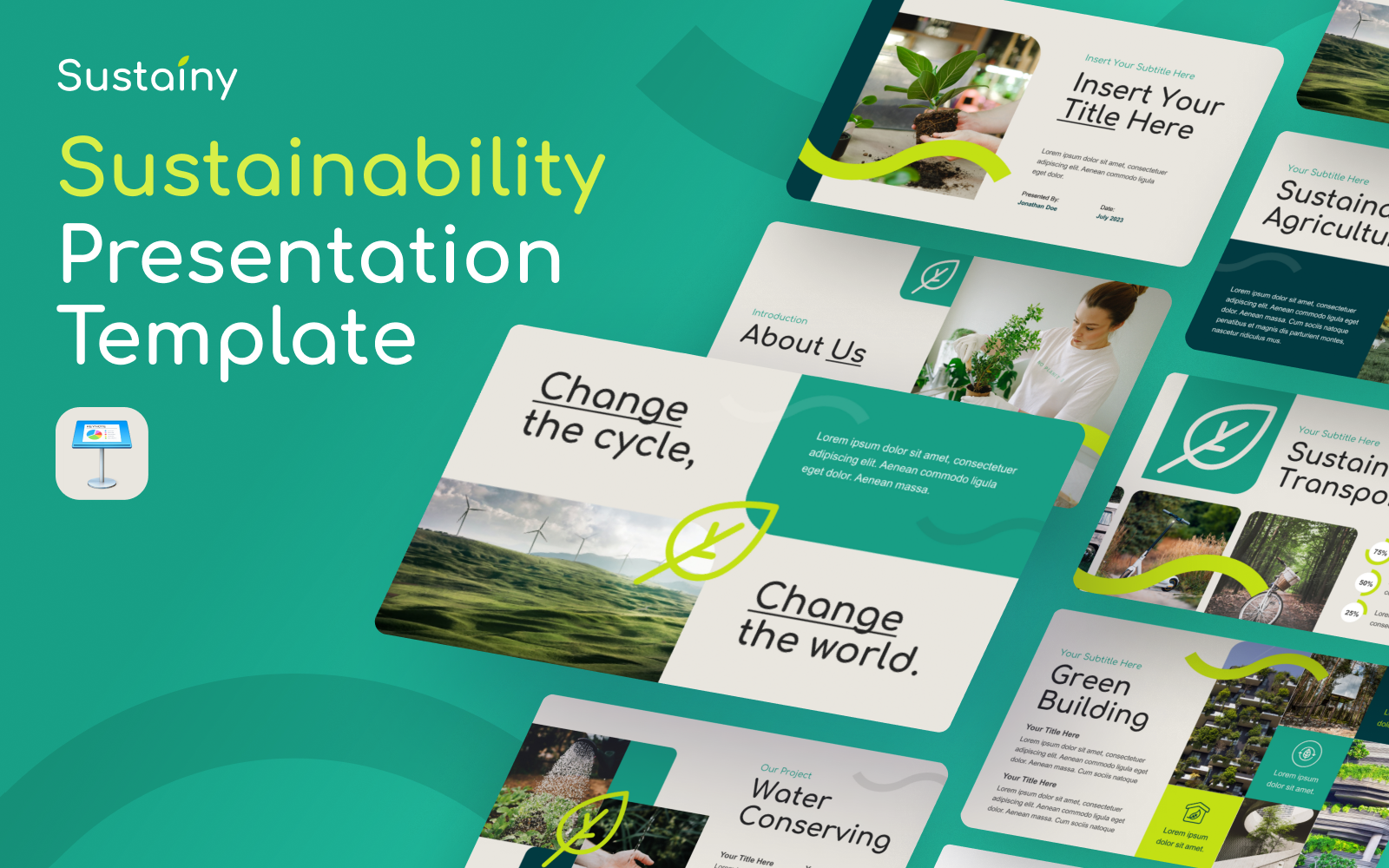 Kit Graphique #371304 Sustainability Environnement Divers Modles Web - Logo template Preview