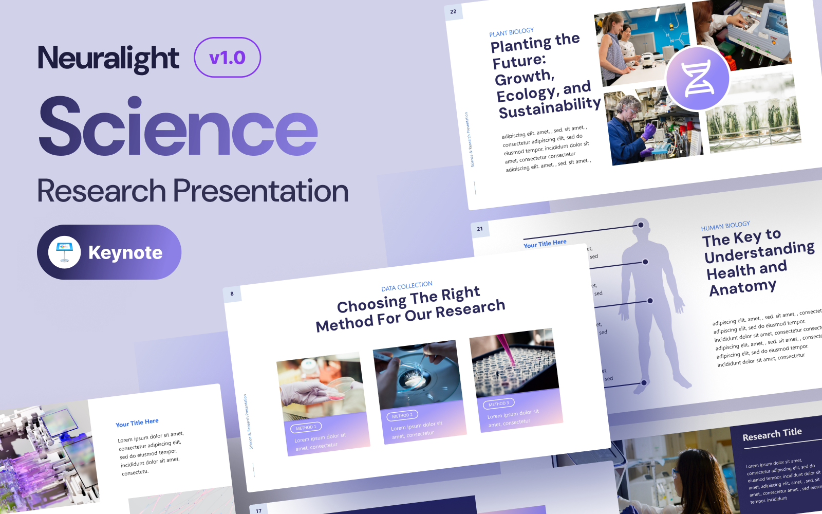 Neuralight - Science and Research Keynote Presentation Template