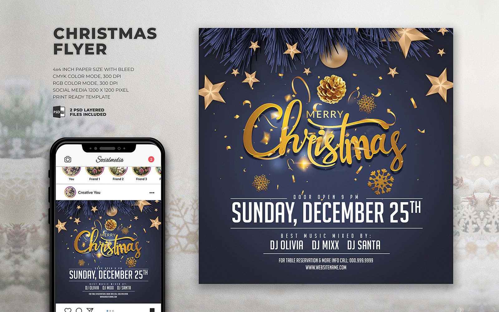 Template #371366 Christmas 2024 Webdesign Template - Logo template Preview