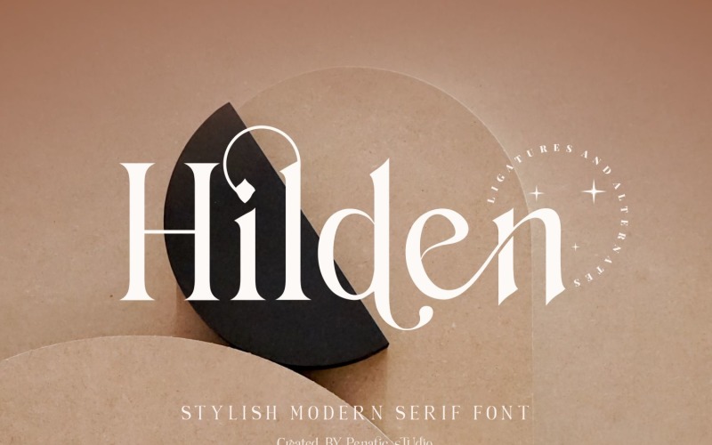 Hilden - stylish modern serif font Font