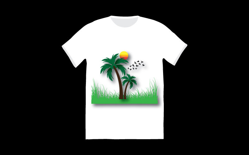 Nature t-shirt design template T-shirt