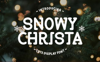 Snowy Christa - Cute Display Font
