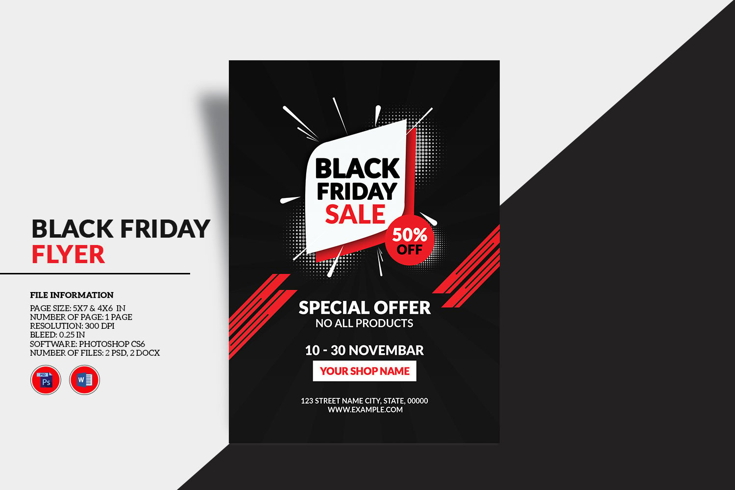 Template #371405 Friday Flyer Webdesign Template - Logo template Preview