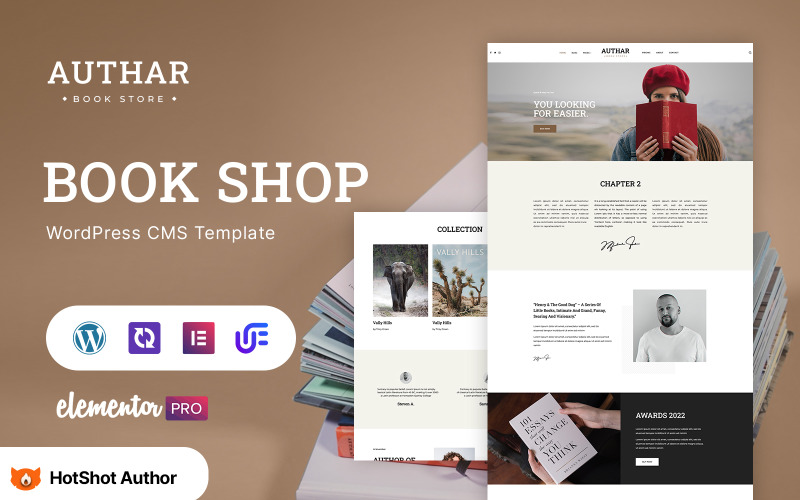 Authar – Book Author WordPress Elementor Theme WordPress Theme