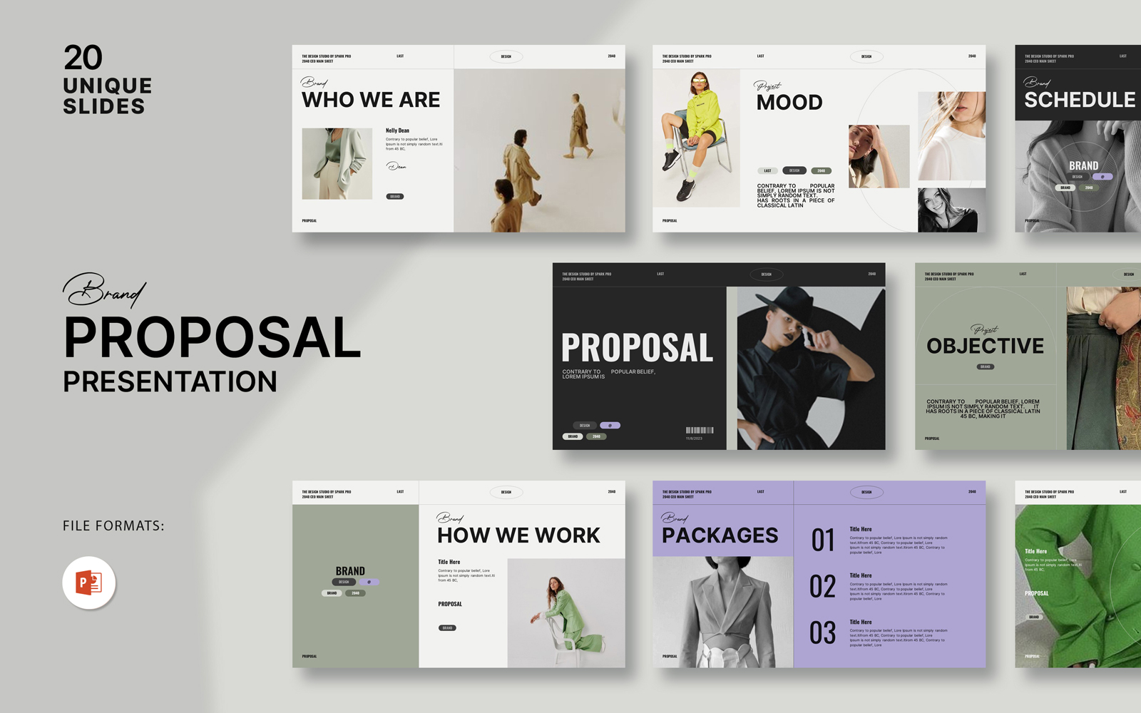 Kit Graphique #371540 Proposition Powerpoint Web Design - Logo template Preview