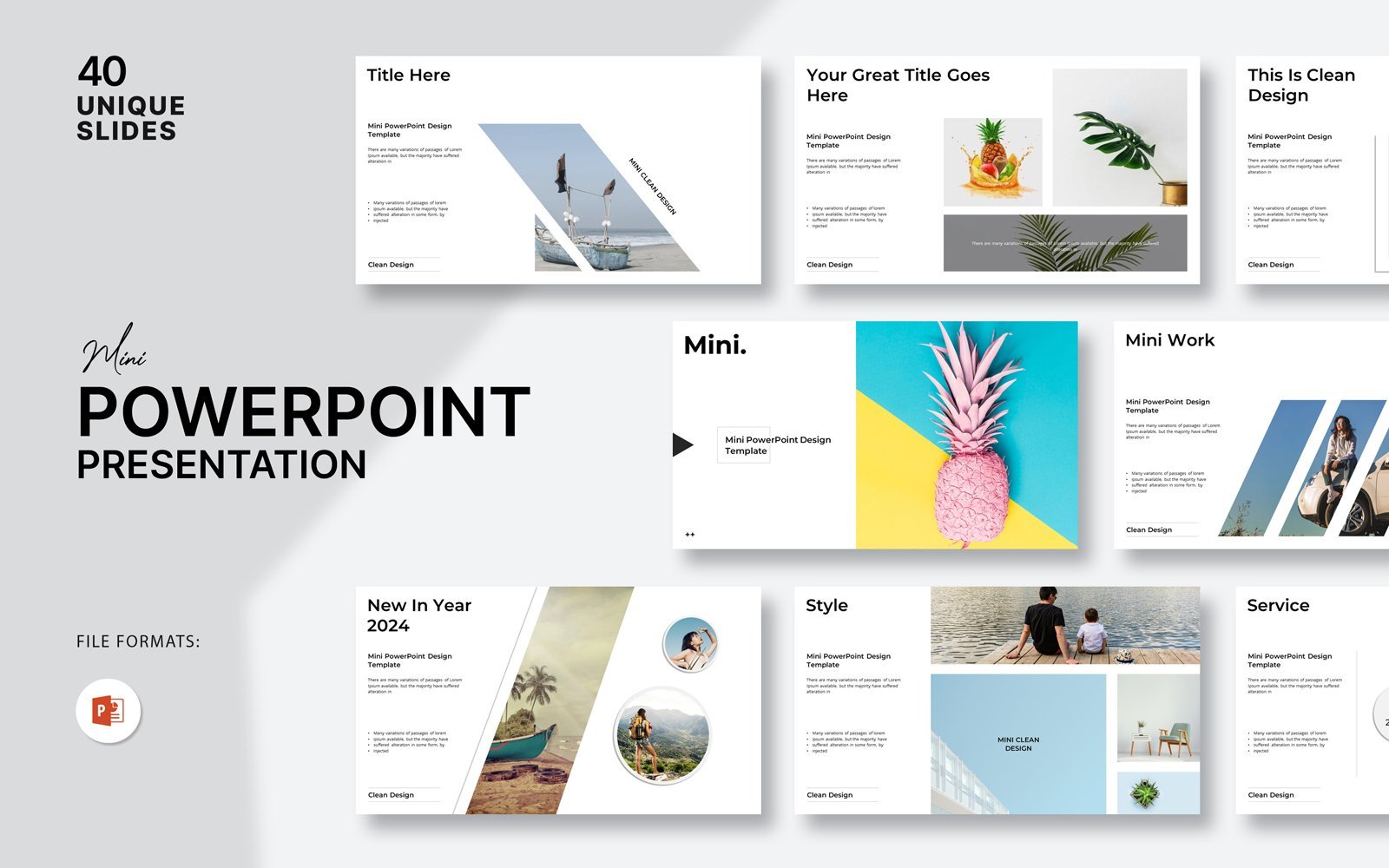 Kit Graphique #371542 Powerpoint Presentation Web Design - Logo template Preview