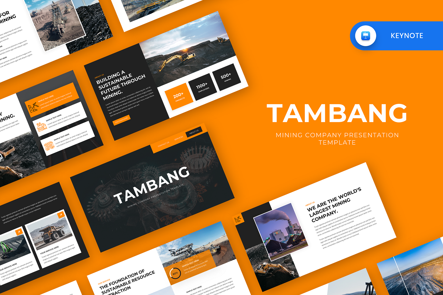 Tambang - Mining Industry Keynote Template