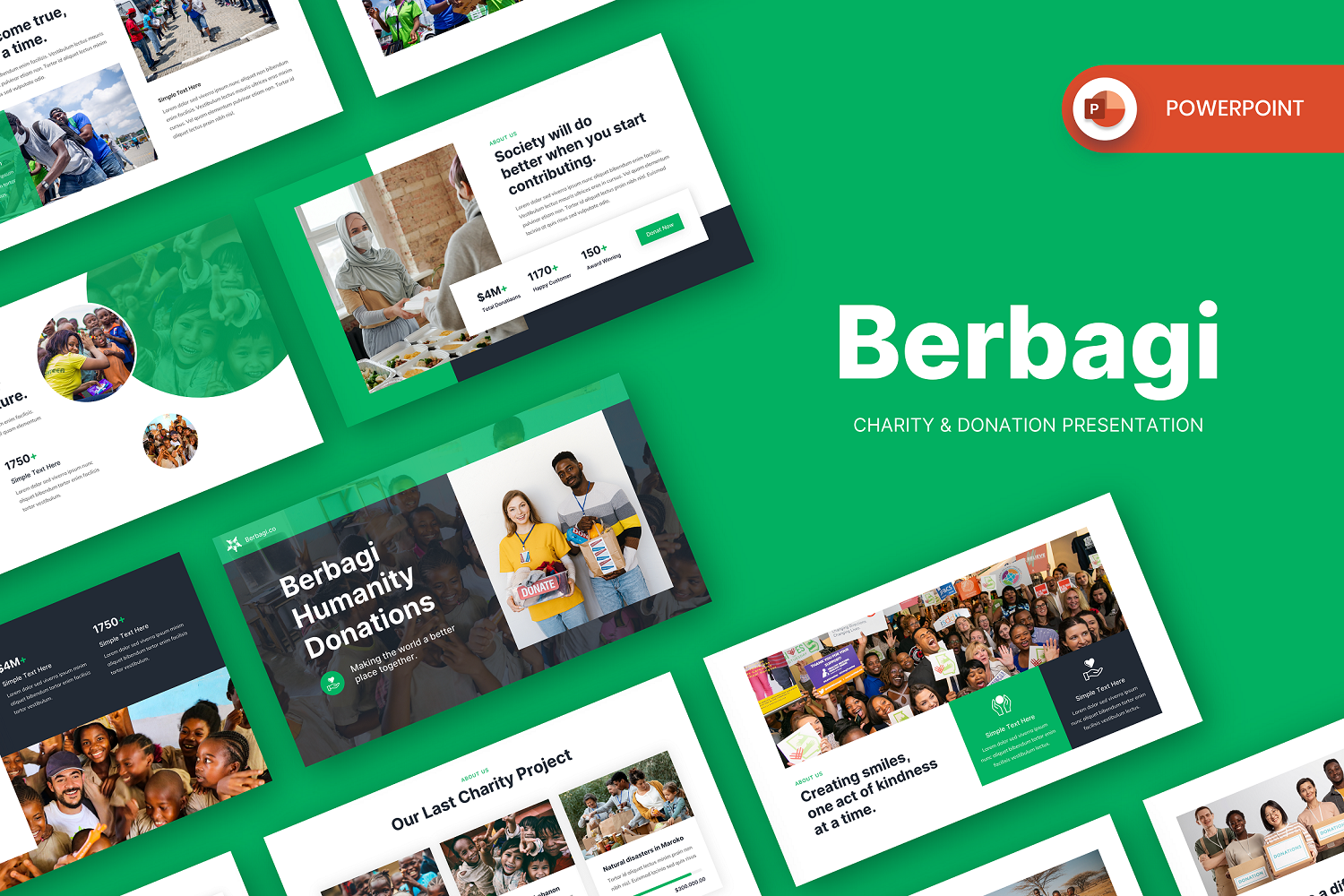 Berbagi - Charity & Donation PowerPoint Template