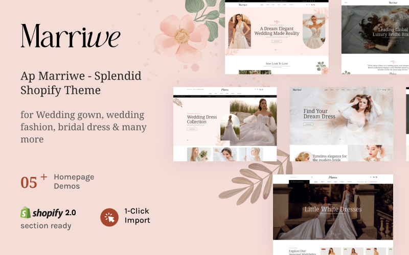 Ap Marriwe - Wedding Gown Shopify Theme