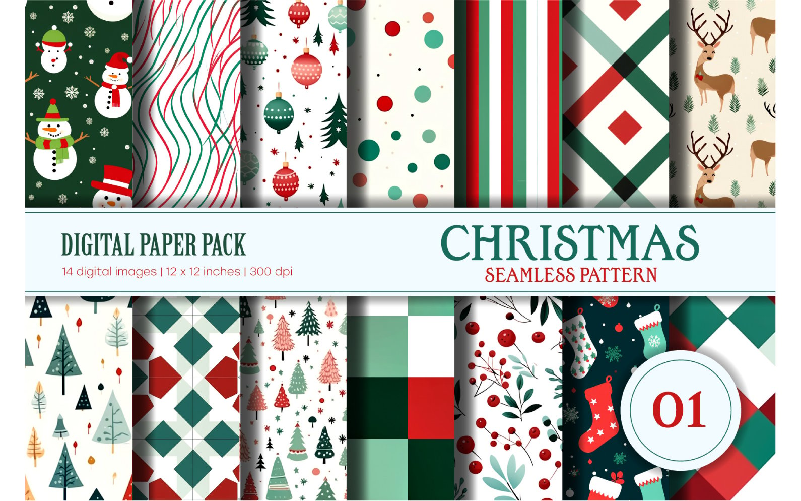 Template #371599 Seamless Pattern Webdesign Template - Logo template Preview