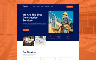 Boald - Construction Landing Page Template