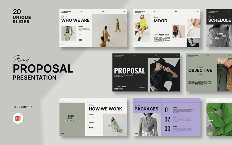 Brand Proposal PowerPoint Design PowerPoint Template