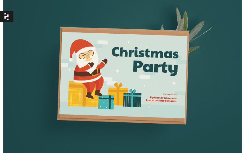 Christmas Party Greeting Card Corporate Identity