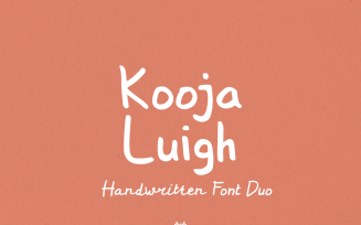 Kooja Luigh Handwritten Font Duo