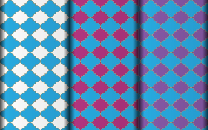 Simple vector flower style geometric pattern design template Pattern
