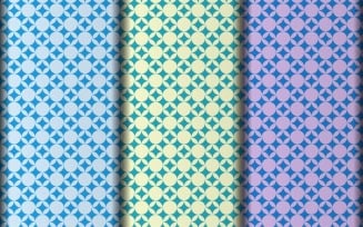 Vector flower style geometric seamless pattern design