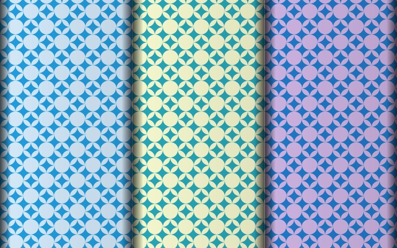 Vector flower style geometric seamless pattern design Pattern