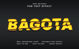 Bagota Editable Text Effect