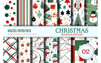 Christmas seamless pattern 02. Digital Paper.