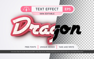 3D Dragon Fruit - Editable Text Effect, Font Style