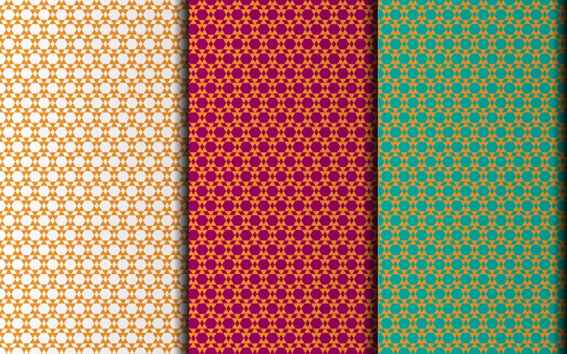 Floral seamless geometric vector eps pattern design Pattern