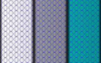 Geometric set of vector eps pattern design template