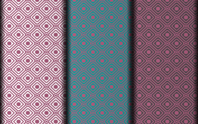 Seamless geometric vector eps floral pattern design Pattern