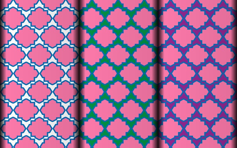 Simple geometric floral pattern design Pattern