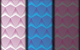 Vector geometric seamless floral pattern design