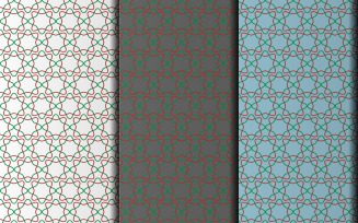 Vector seamless geometric floral pattern design