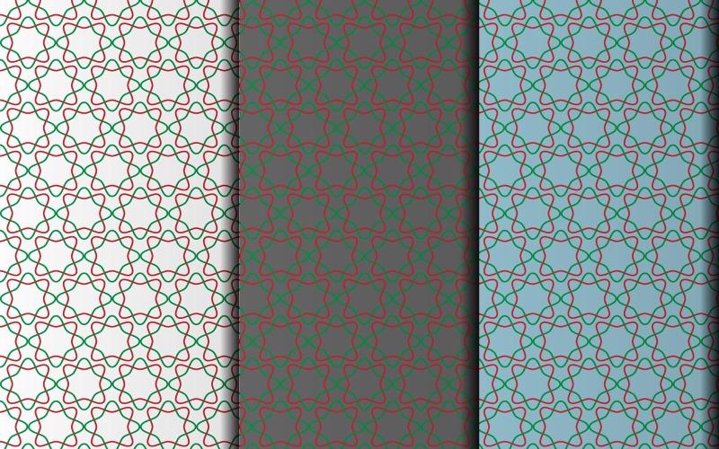 Vector seamless geometric floral pattern design Pattern