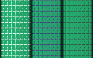 Vector set of green element design pattern