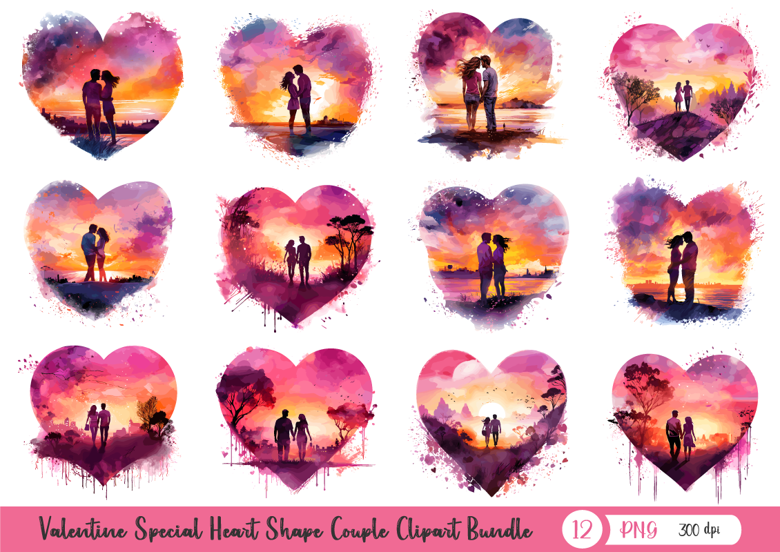 Kit Graphique #371866 Valentine Heart Divers Modles Web - Logo template Preview