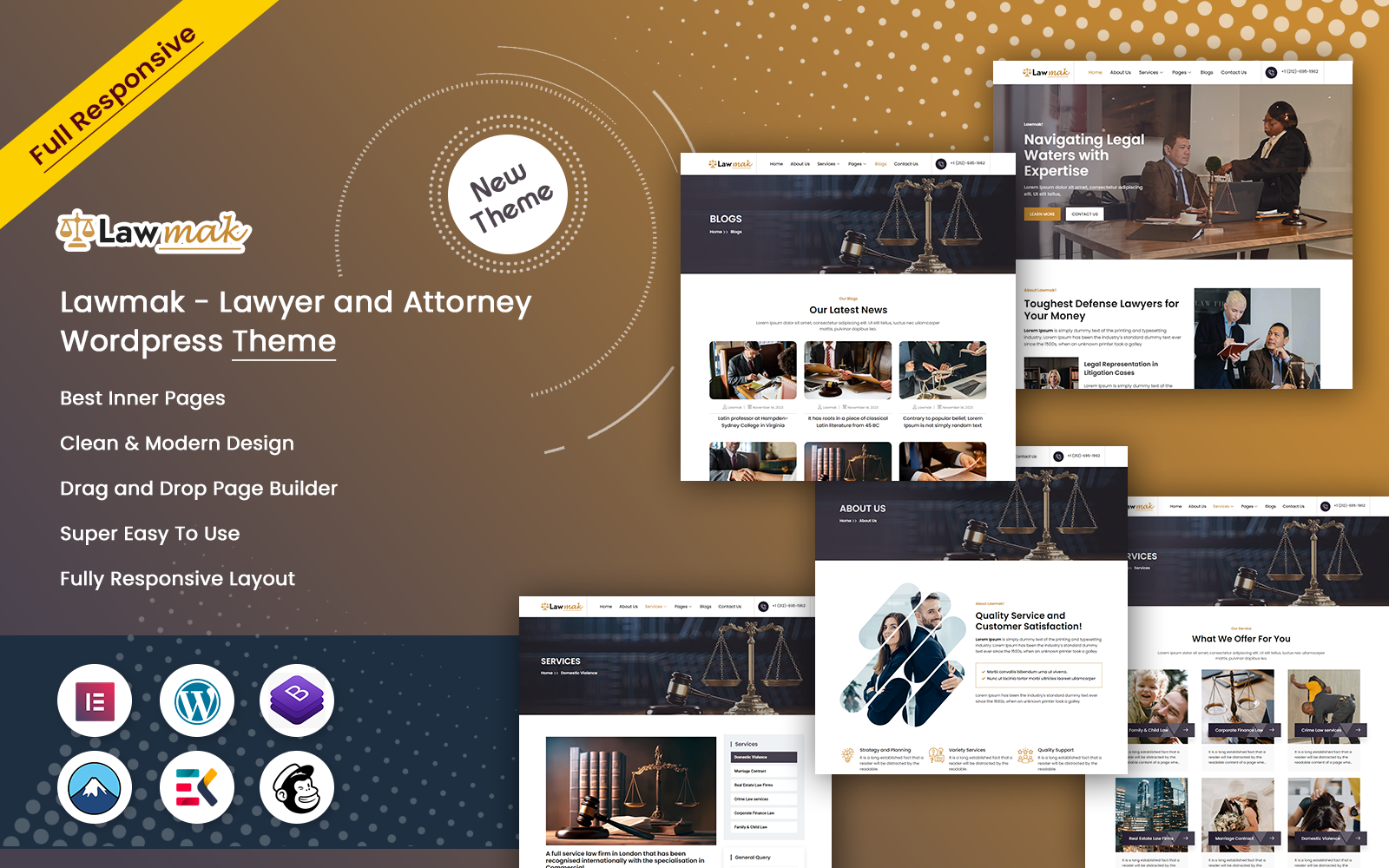 Template #371872 Attorney Barrister Webdesign Template - Logo template Preview