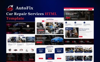 AutoFix - Car Repair Services HTML5 Website Template