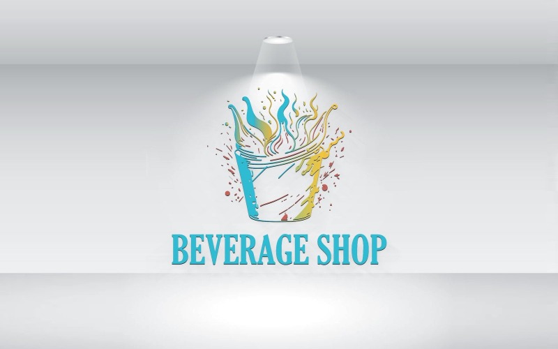 Beverage Shop Logo Vector File Logo Template