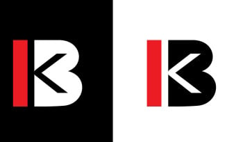 Bk, kb Initial Letter abstract company or brand Logo Design