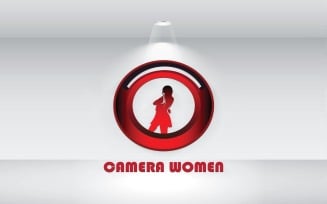 Camera Women Logo Vector File