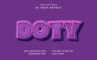 Doty Editable Text Effect