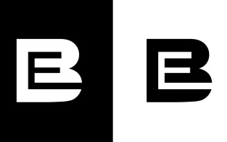 Initial Letter be, eb abstract company or brand Logo Design