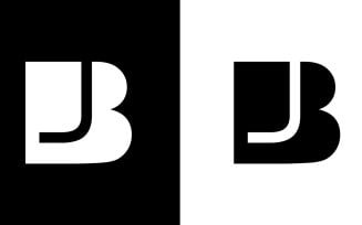 Initial Letter bj, jb abstract company or brand Logo Design
