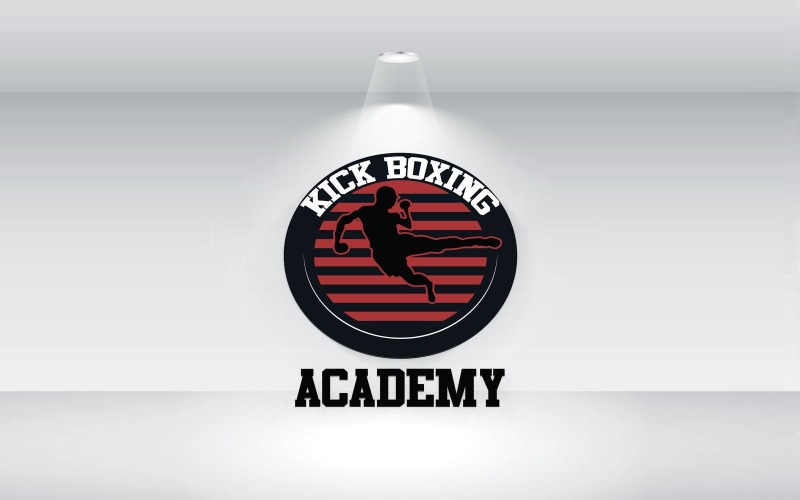 Kick Boxing Academy Logo Vector File Logo Template
