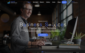 Launch - Business Services Multipurpose Landing Page Template