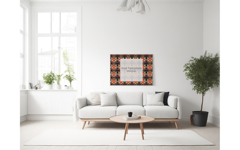 Scandinavia Living Room Mockup #06 Product Mockup
