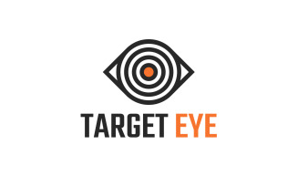 Target Eye logo design template