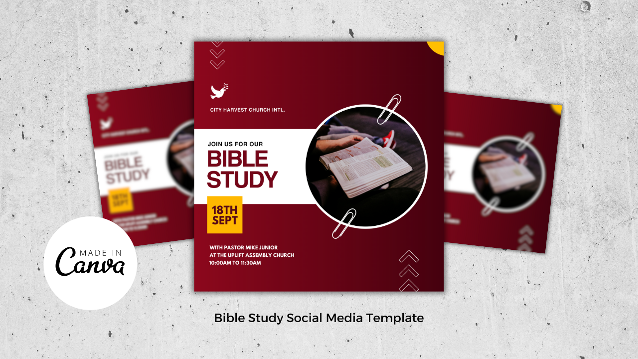 Bible Study Flier Template