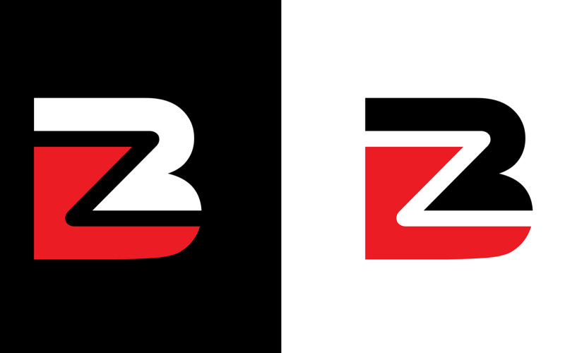 Bz, zb Initial Letter abstract company or brand Logo Design Logo Template