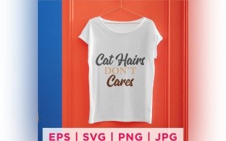 Cat Hairs Don't Cares Cat Rescue Quote Stickers