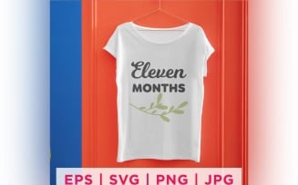 Eleven Month Baby Milestone Design's Quote Stickers