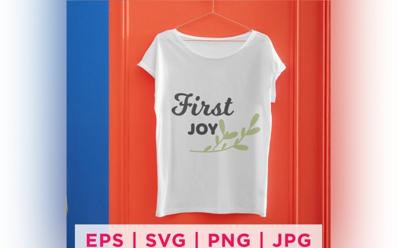 First Joy Baby Milestone Design's Quote Stickers Vector Graphic
